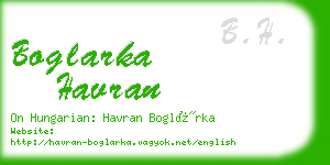 boglarka havran business card